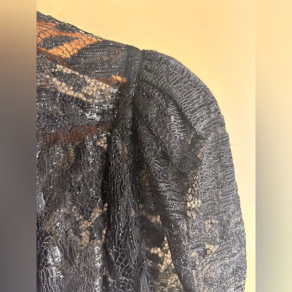 Vinage 70s Léo chevalier lace dress - Picture 12 of 16